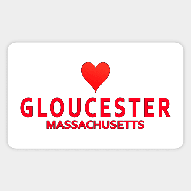 Gloucester Massachusetts Sticker by SeattleDesignCompany